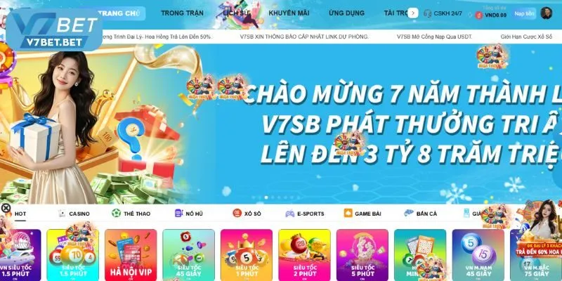 Giới thiệu trang chủ V7bet